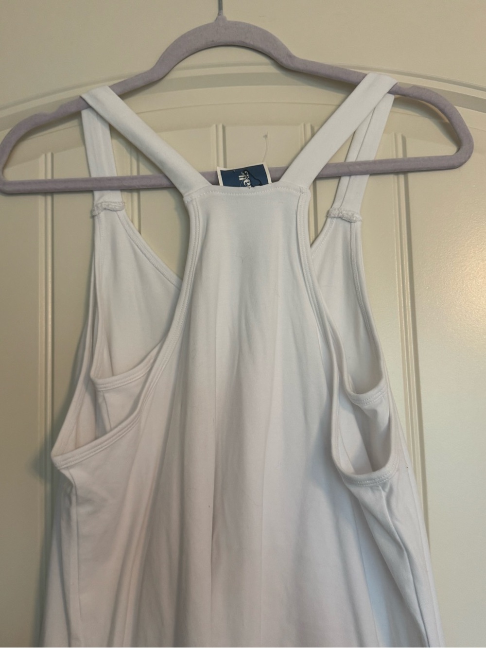 Sincerly Jules White Racerback Pocket Chemise Slip - Picture 5 of 7